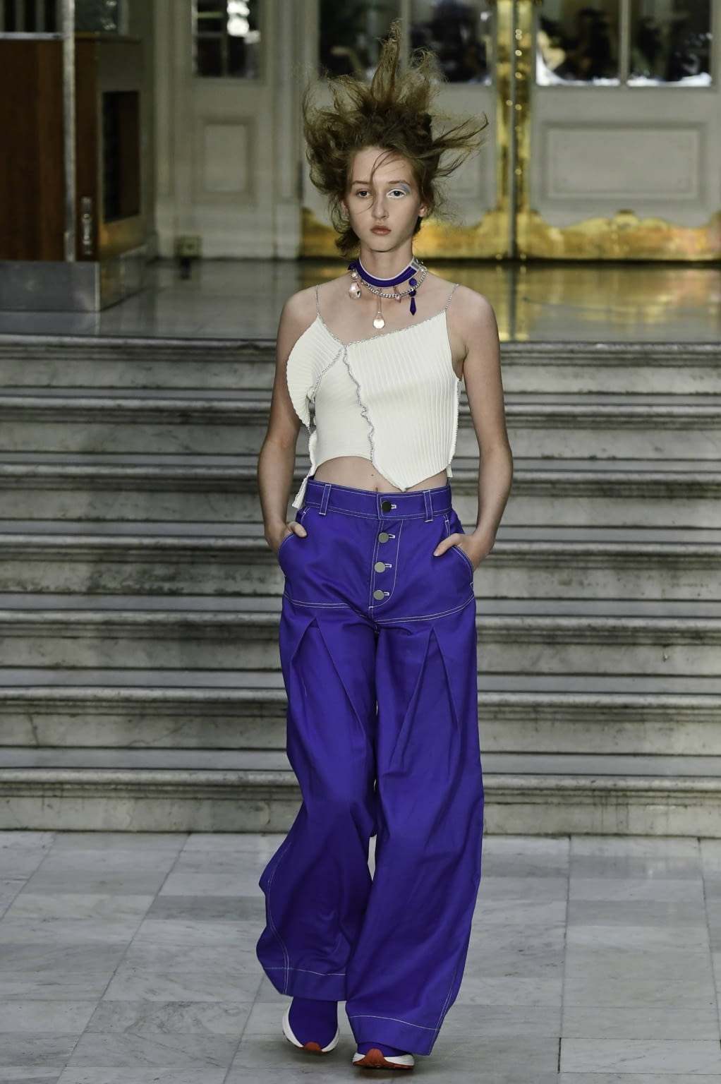 Fashion Week London Spring/Summer 2020 look 31 from the Jamie Wei Huang collection womenswear