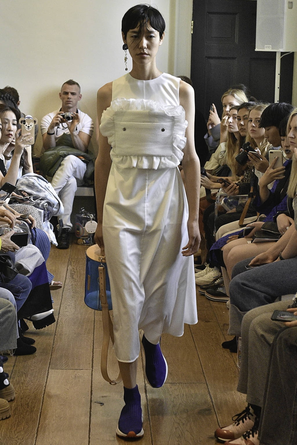 Fashion Week London Spring/Summer 2019 look 14 from the Jamie Wei Huang collection womenswear
