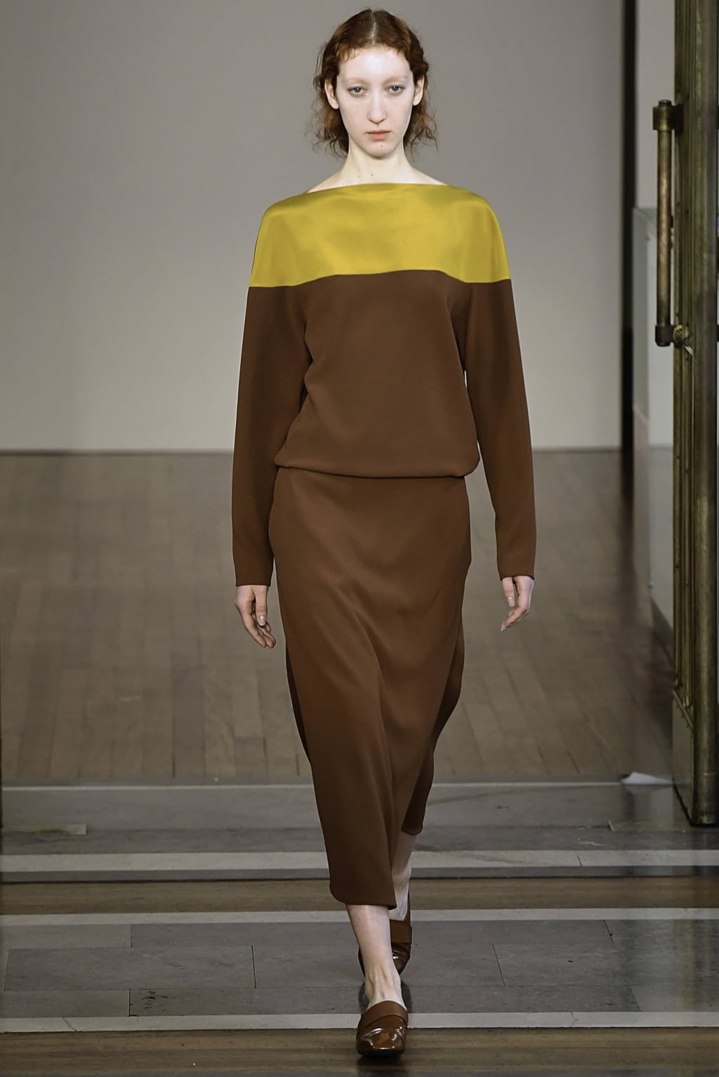 Fashion Week London Fall/Winter 2019 look 12 from the Jasper Conran collection 女装