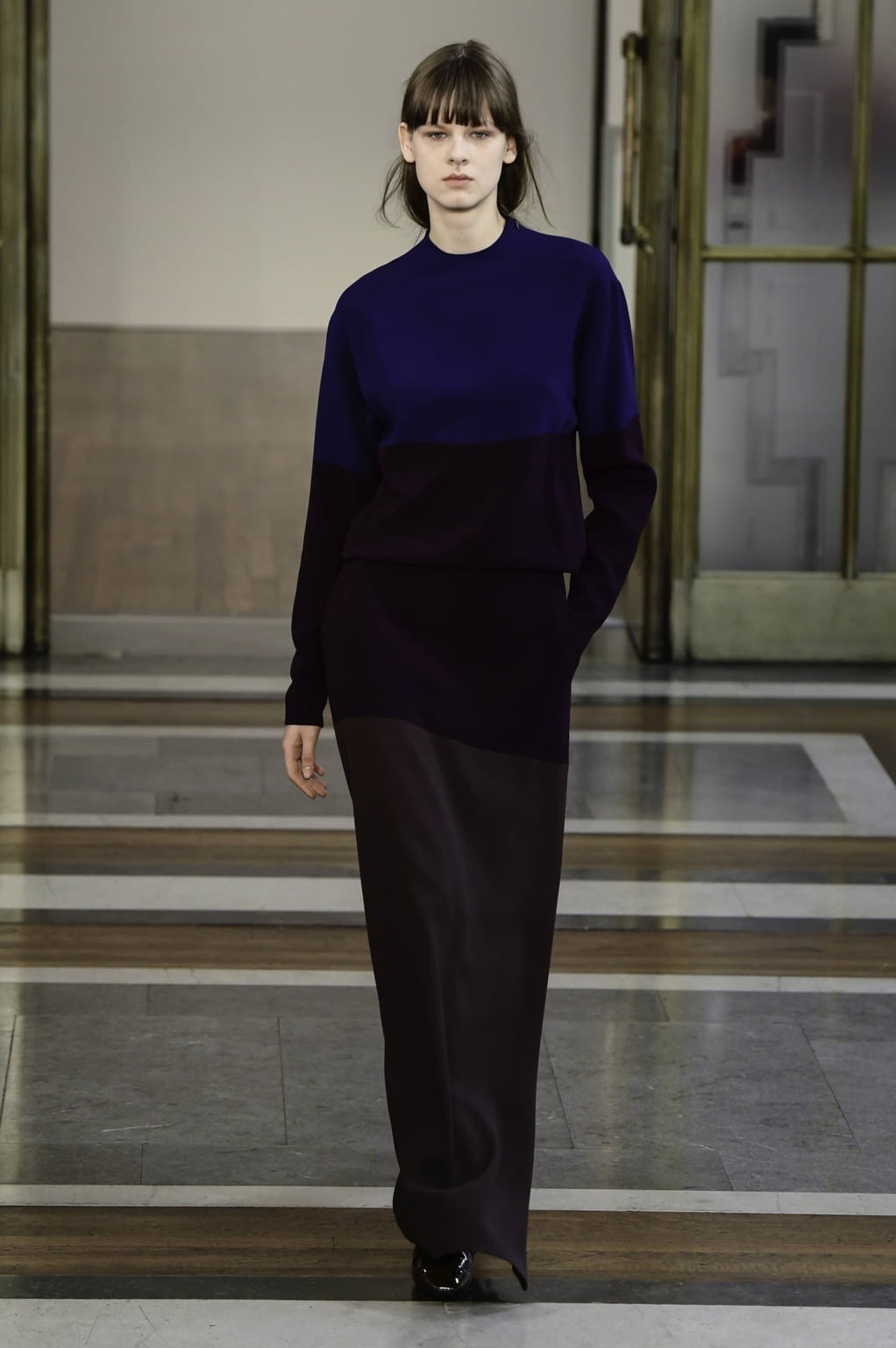 Fashion Week London Fall/Winter 2019 look 38 from the Jasper Conran collection 女装