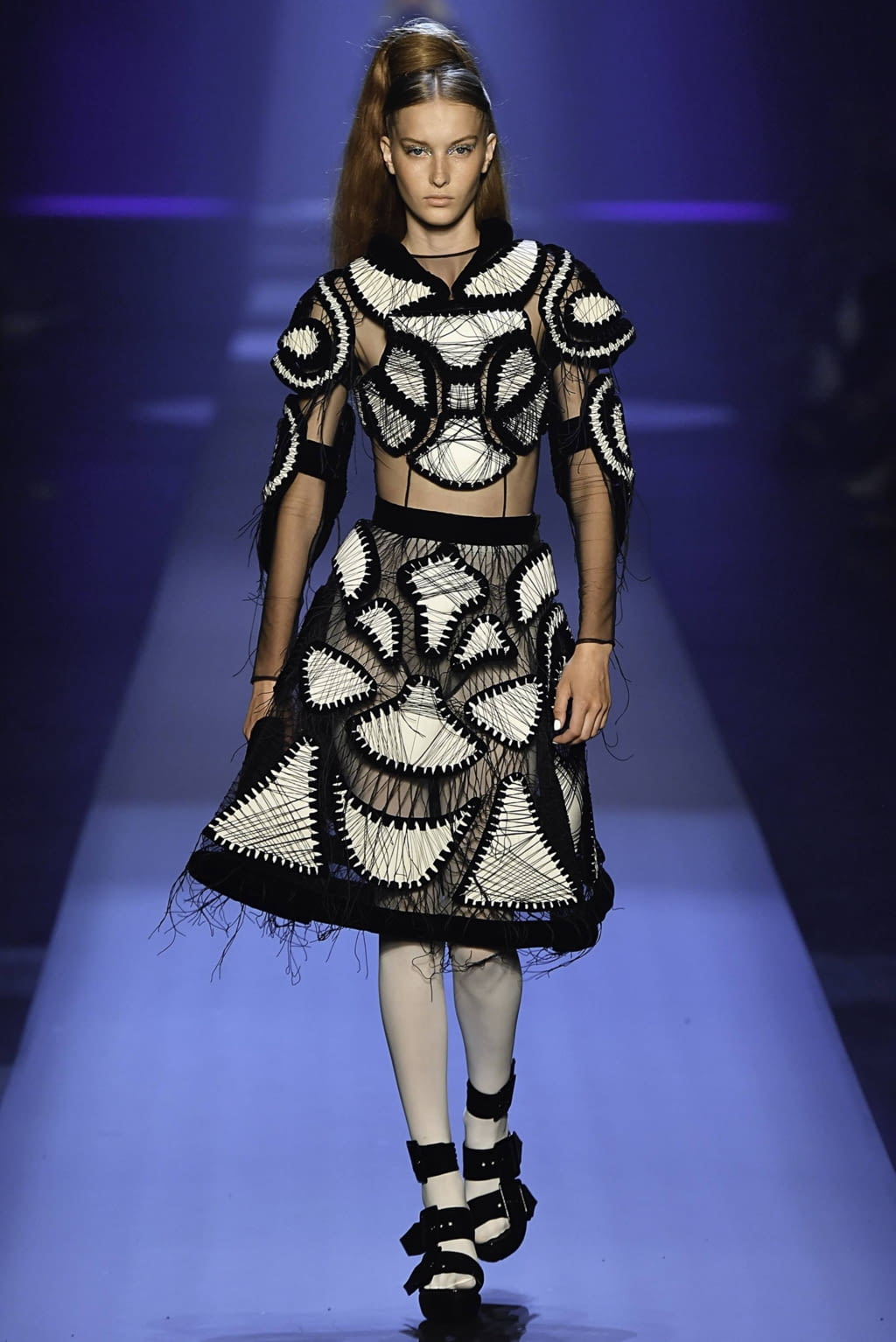 Fashion Week Paris Fall/Winter 2019 look 25 from the Jean Paul Gaultier collection couture