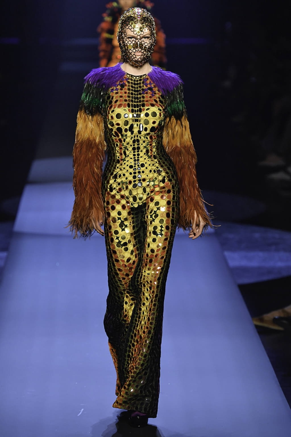 Fashion Week Paris Fall/Winter 2019 look 57 from the Jean Paul Gaultier collection couture