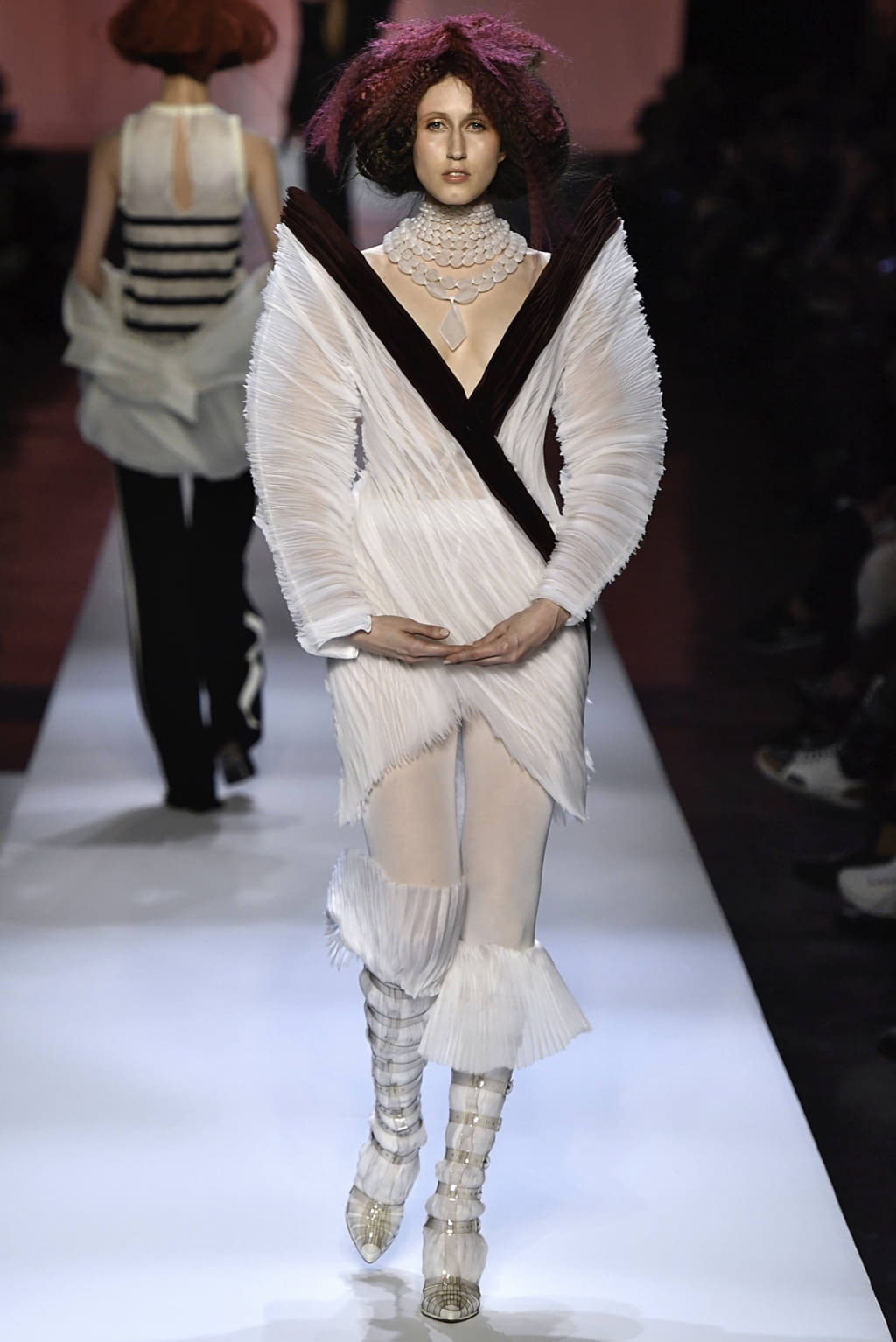 Fashion Week Paris Spring/Summer 2019 look 4 from the Jean Paul Gaultier collection 高级定制