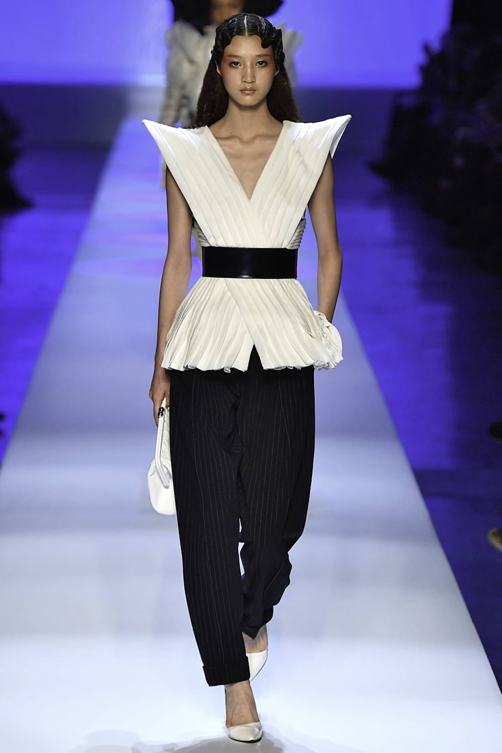 Fashion Week Paris Spring/Summer 2019 look 14 from the Jean Paul Gaultier collection couture