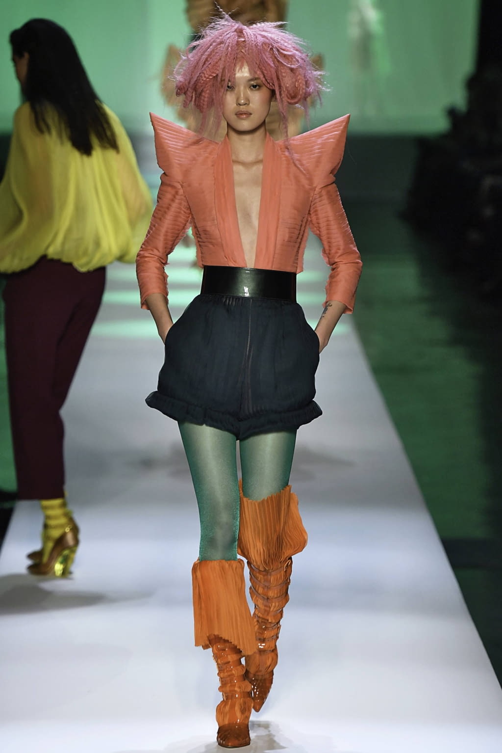 Fashion Week Paris Spring/Summer 2019 look 24 de la collection Jean Paul Gaultier couture