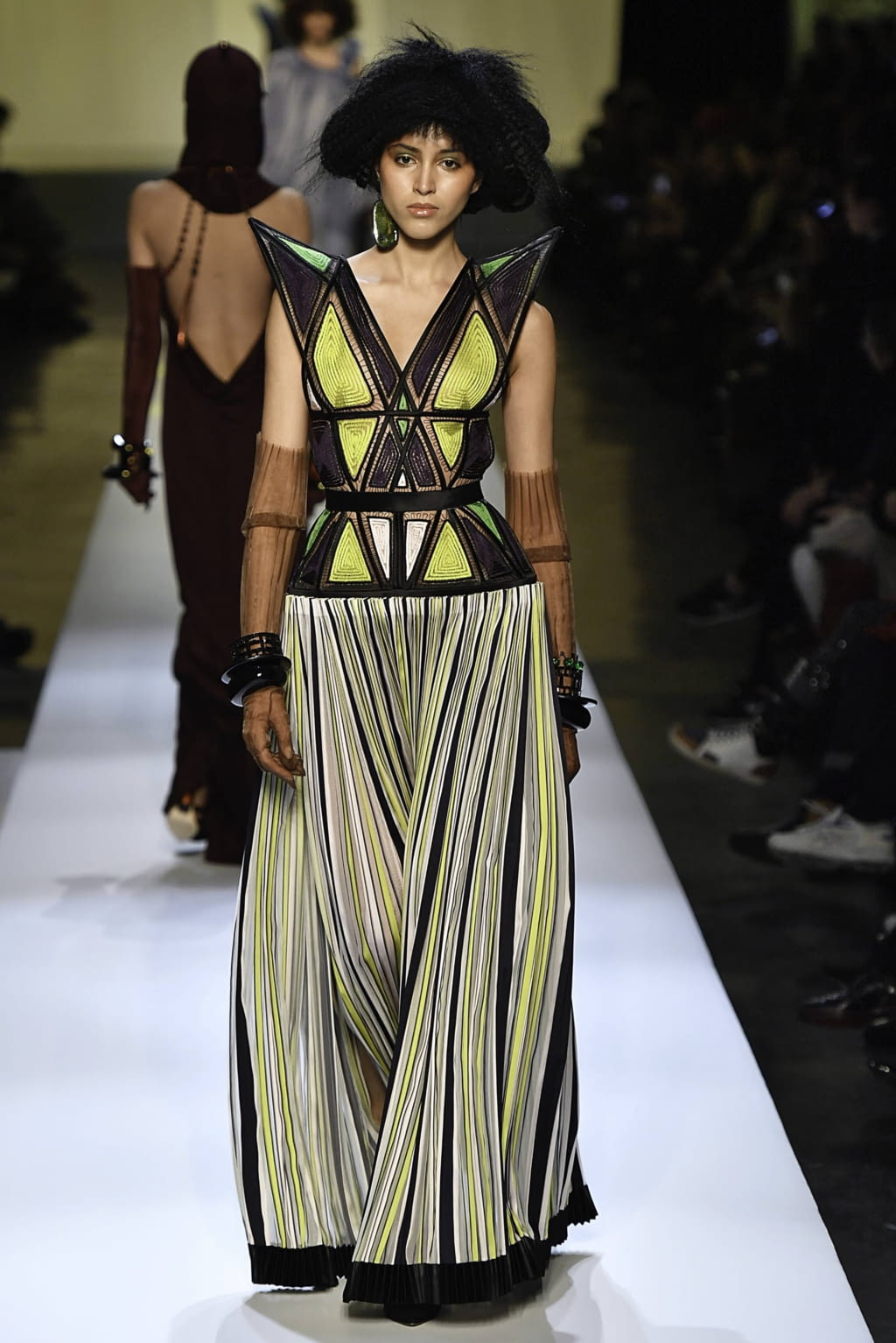 Fashion Week Paris Spring/Summer 2019 look 38 from the Jean Paul Gaultier collection couture