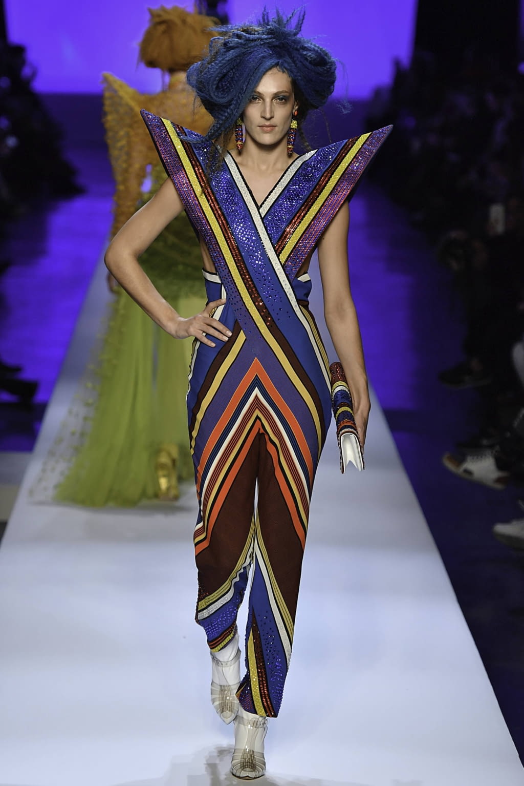 Fashion Week Paris Spring/Summer 2019 look 45 from the Jean Paul Gaultier collection couture