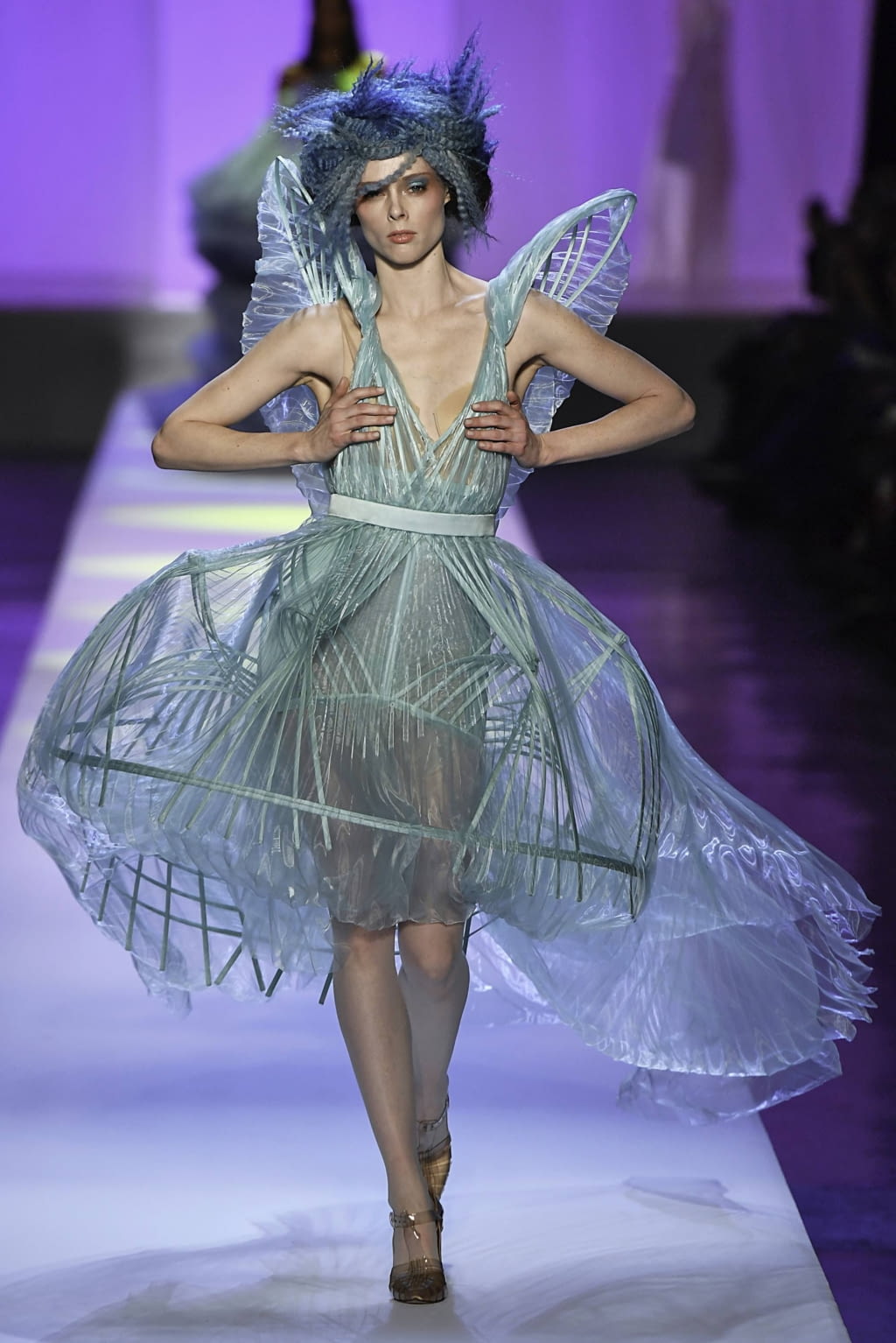 Fashion Week Paris Spring/Summer 2019 look 55 from the Jean Paul Gaultier collection couture