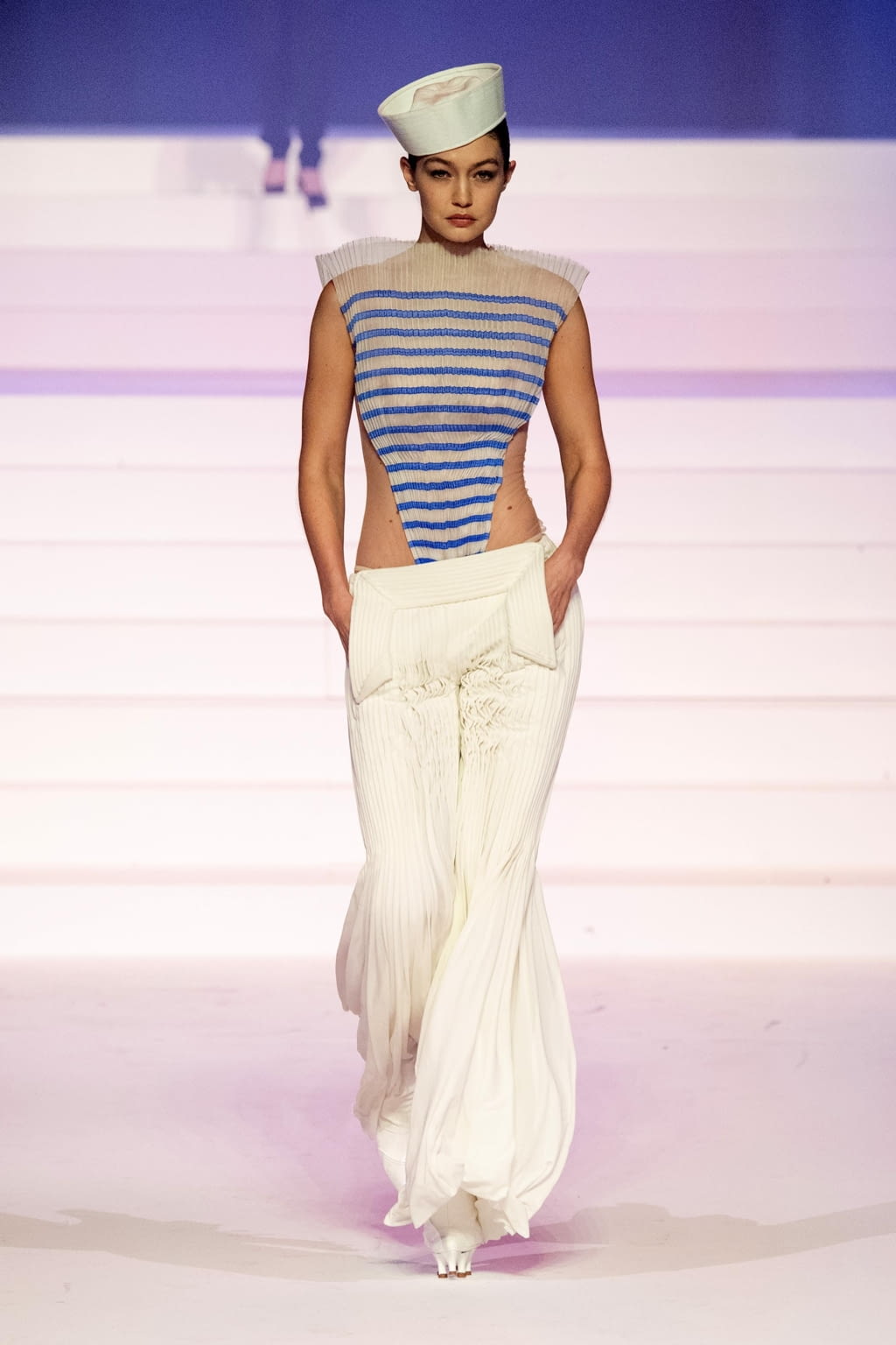 Fashion Week Paris Spring/Summer 2020 look 39 from the Jean Paul Gaultier collection couture