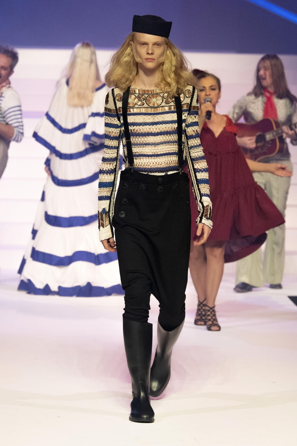 Fashion Week Paris Spring/Summer 2020 look 45 from the Jean Paul Gaultier collection couture