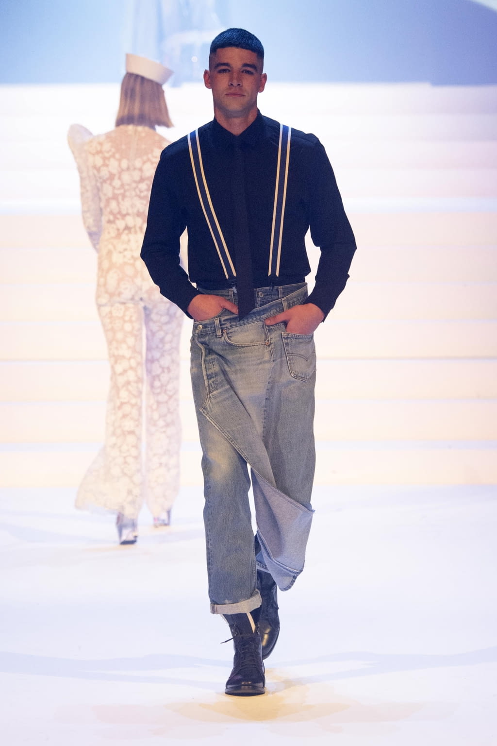 Fashion Week Paris Spring/Summer 2020 look 48 de la collection Jean Paul Gaultier couture