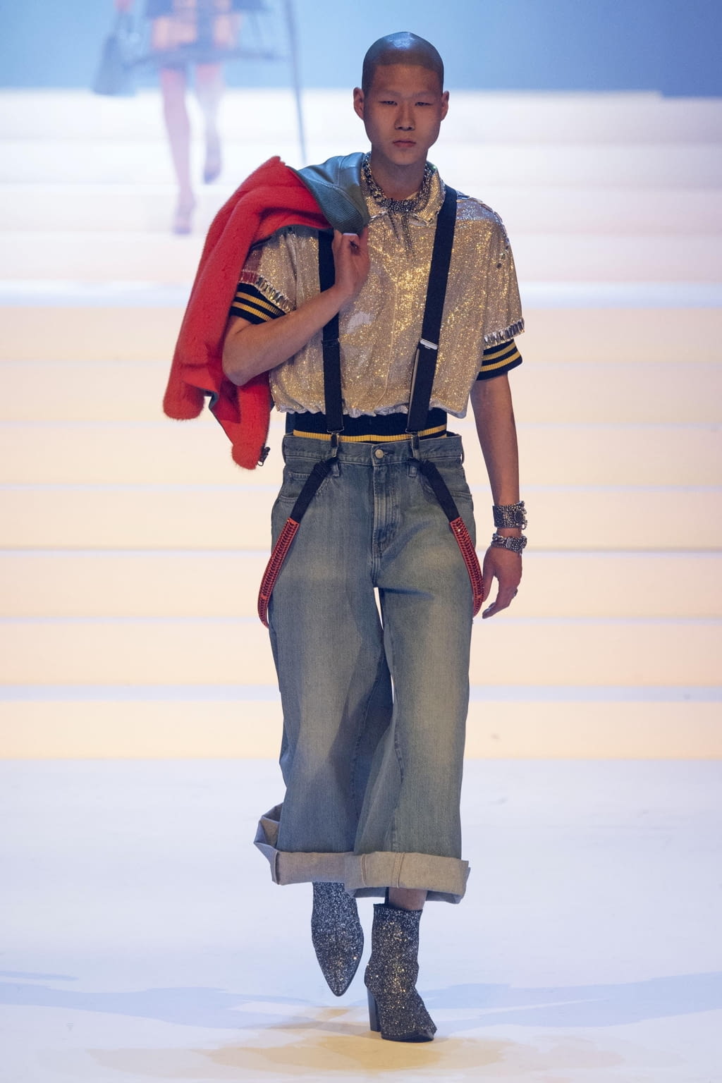 Fashion Week Paris Spring/Summer 2020 look 49 from the Jean Paul Gaultier collection couture