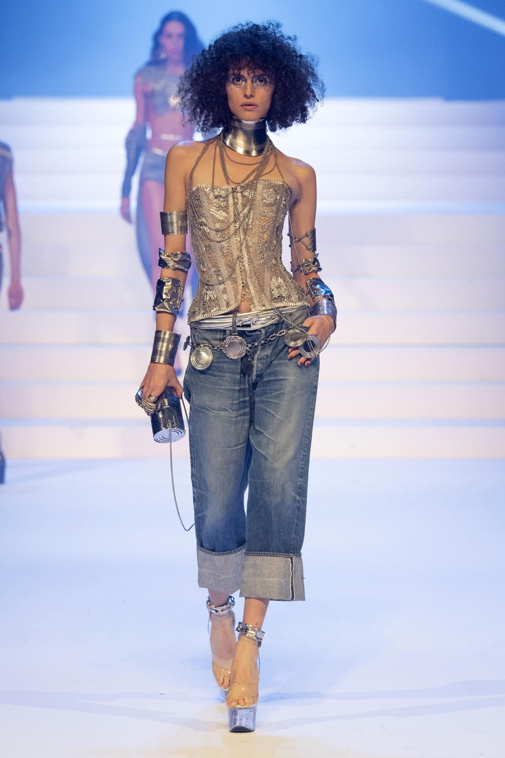 Fashion Week Paris Spring/Summer 2020 look 53 from the Jean Paul Gaultier collection couture