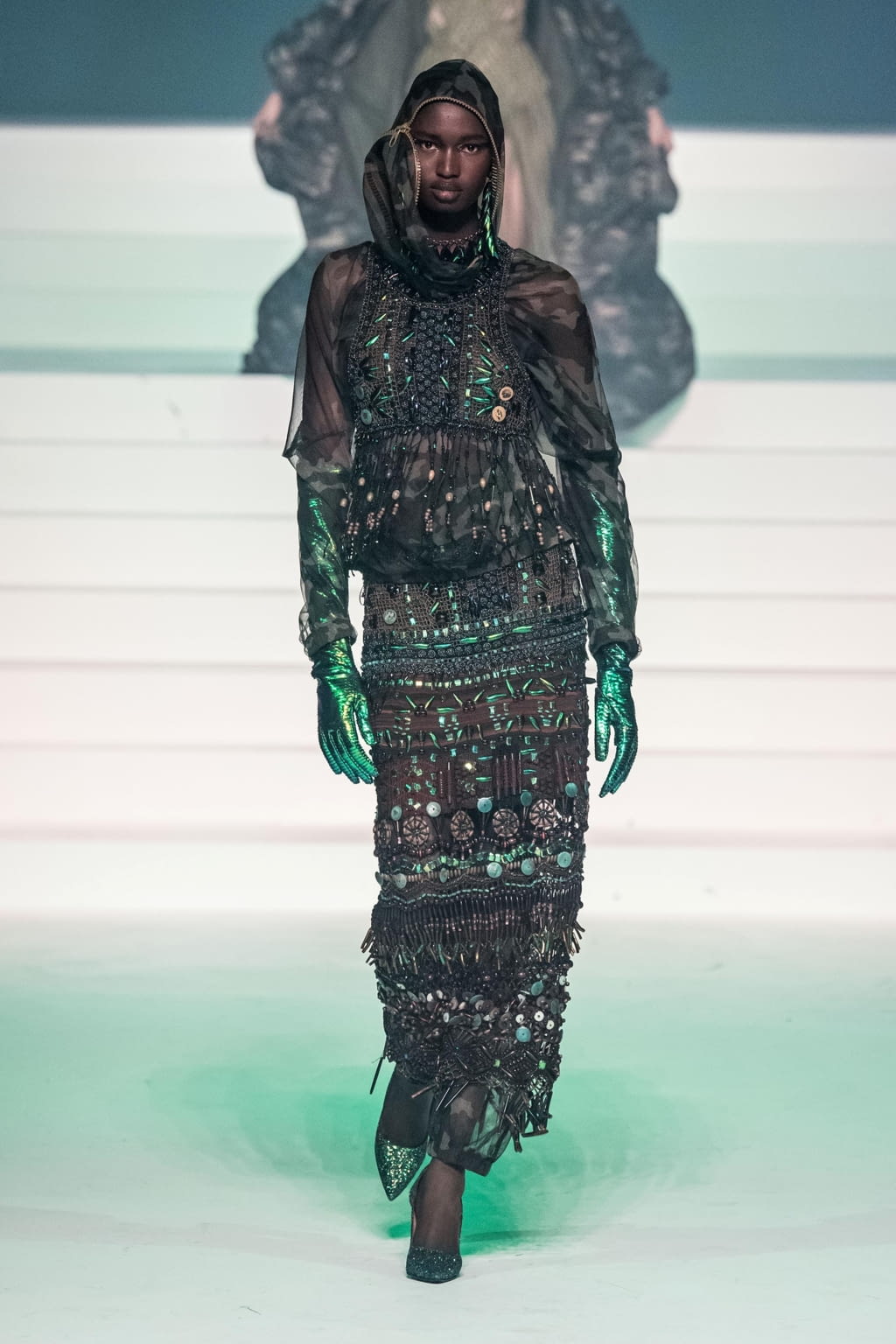 Fashion Week Paris Spring/Summer 2020 look 92 from the Jean Paul Gaultier collection couture