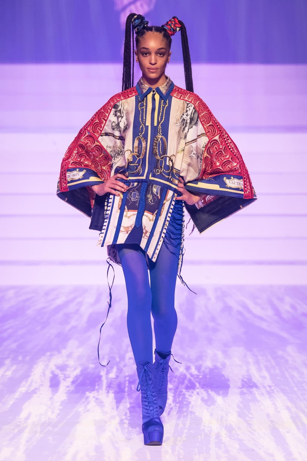 Fashion Week Paris Spring/Summer 2020 look 100 from the Jean Paul Gaultier collection couture