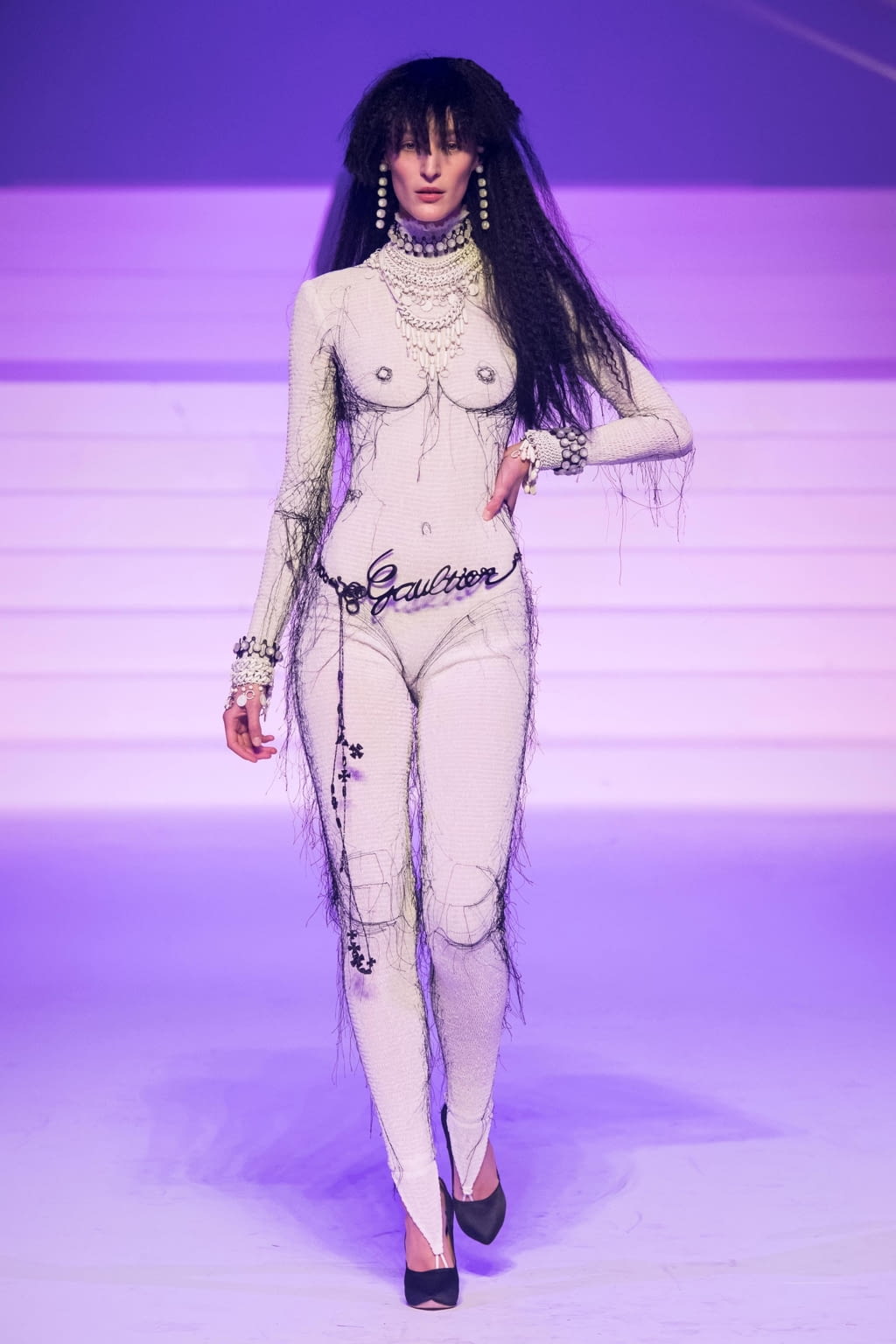 Fashion Week Paris Spring/Summer 2020 look 122 from the Jean Paul Gaultier collection couture