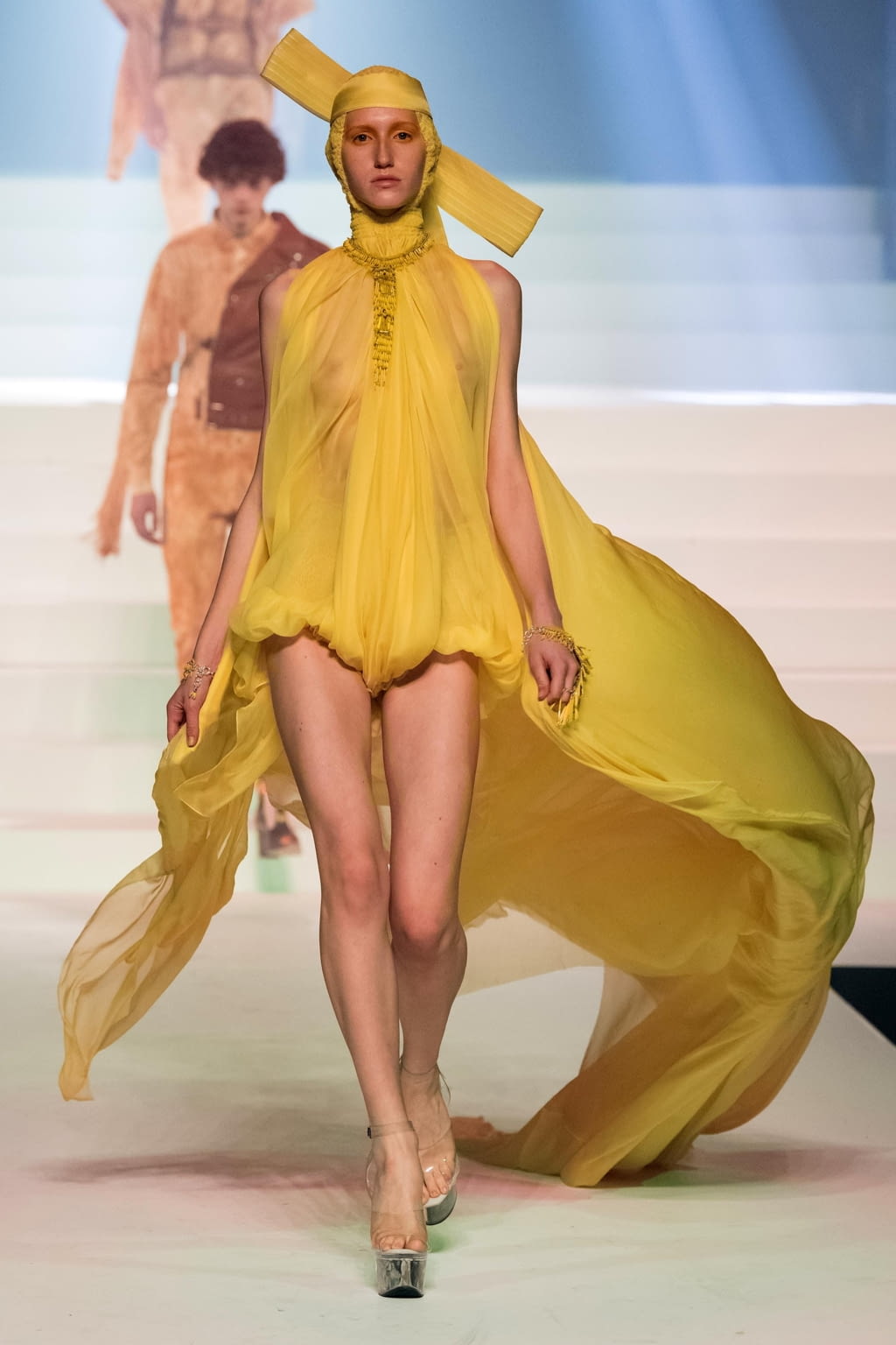 Fashion Week Paris Spring/Summer 2020 look 147 from the Jean Paul Gaultier collection couture