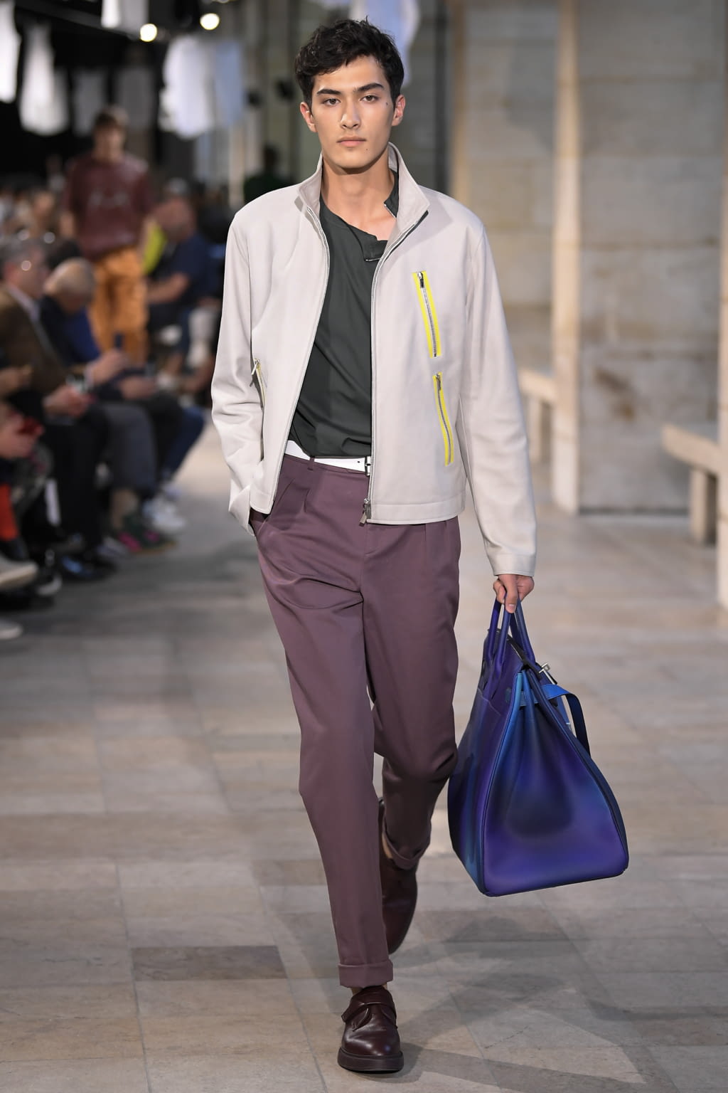 Fashion Week Paris Spring/Summer 2019 look 10 from the Hermès collection 男装