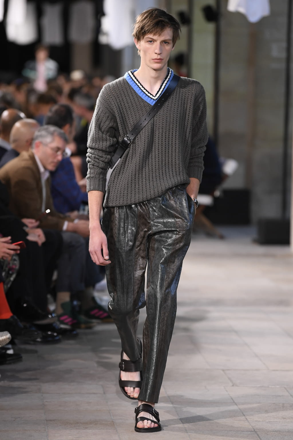 Fashion Week Paris Spring/Summer 2019 look 35 from the Hermès collection menswear