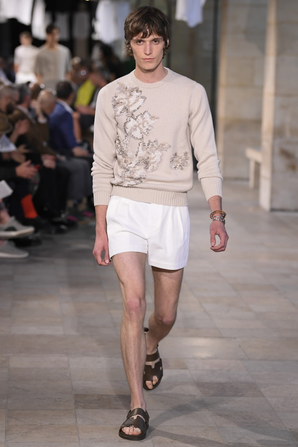 Fashion Week Paris Spring/Summer 2019 look 45 from the Hermès collection menswear
