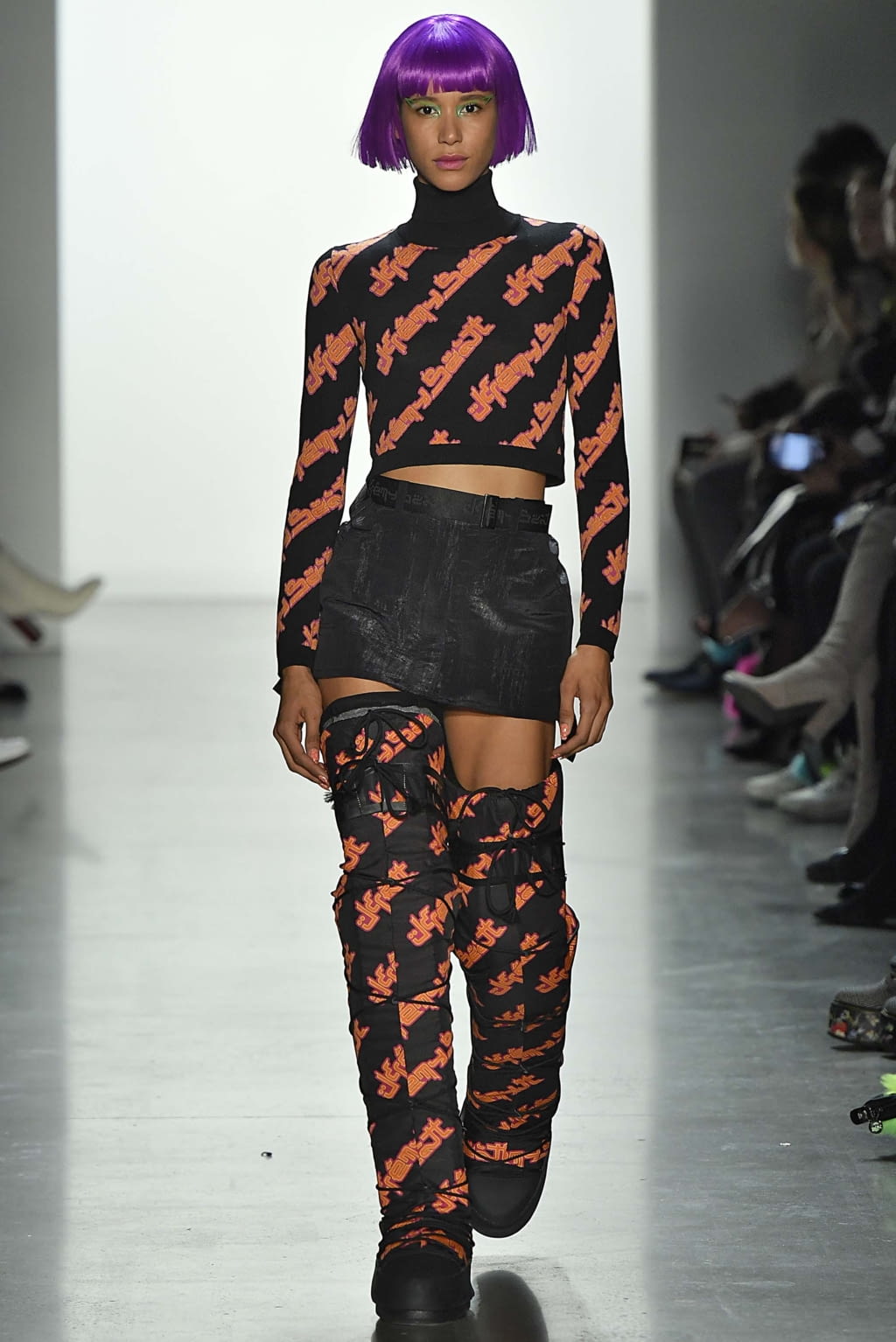 Fashion Week New York Fall/Winter 2018 look 14 from the Jeremy Scott collection womenswear