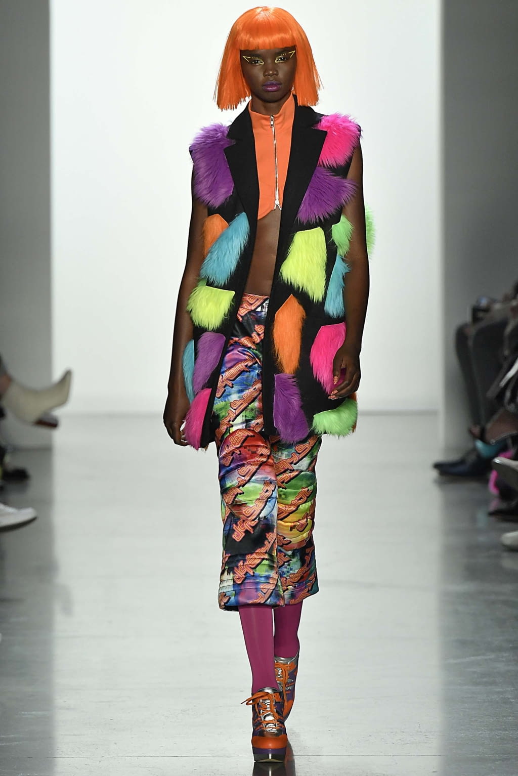 Fashion Week New York Fall/Winter 2018 look 19 from the Jeremy Scott collection womenswear