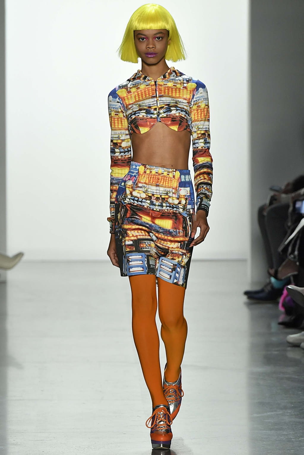 Fashion Week New York Fall/Winter 2018 look 22 from the Jeremy Scott collection womenswear