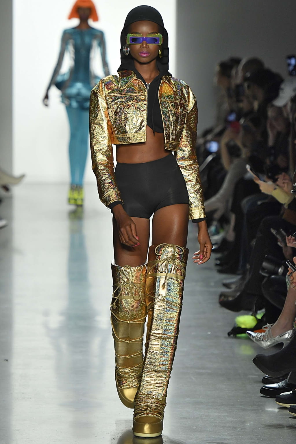 Fashion Week New York Fall/Winter 2018 look 48 from the Jeremy Scott collection womenswear
