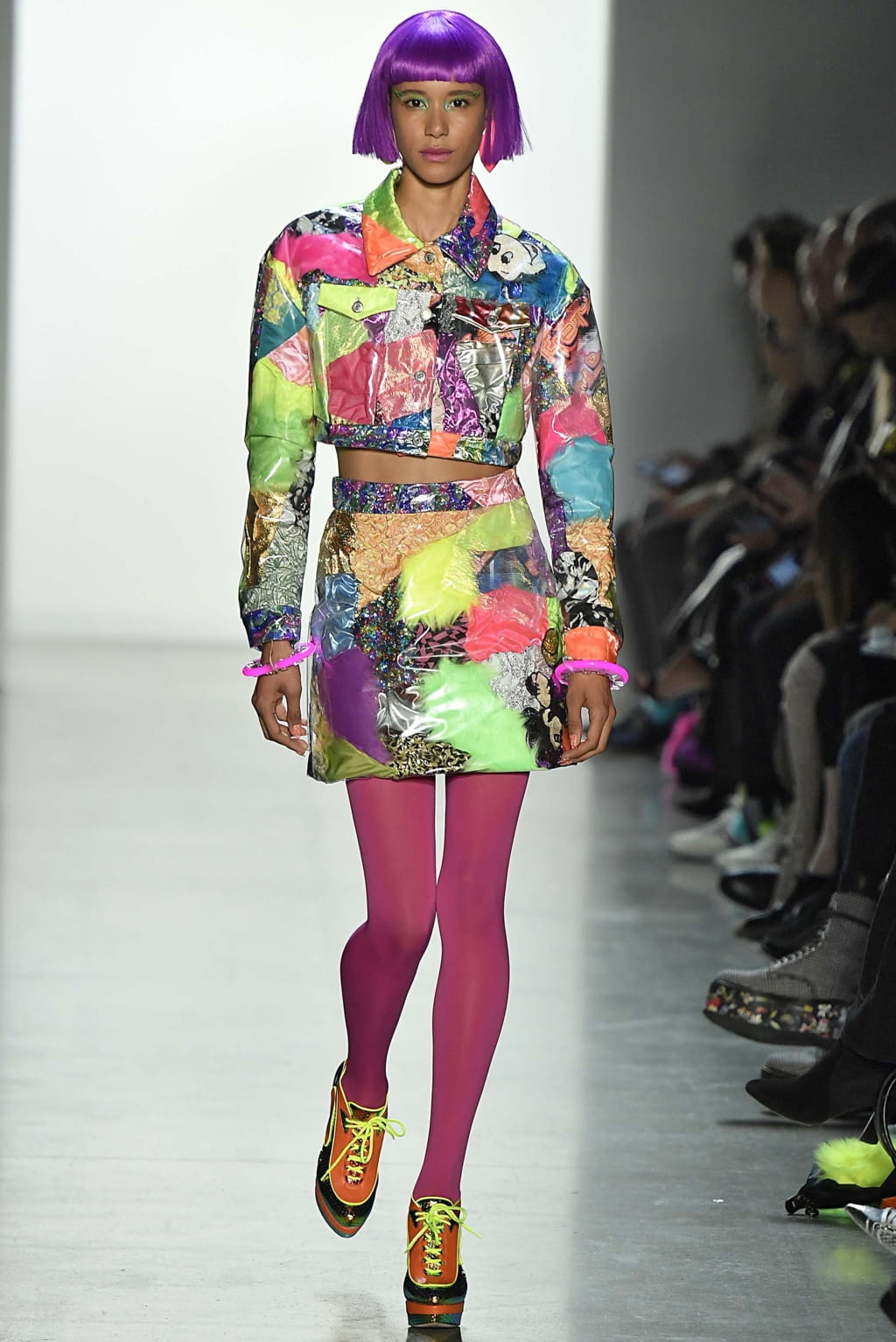 Fashion Week New York Fall/Winter 2018 look 63 from the Jeremy Scott collection 女装