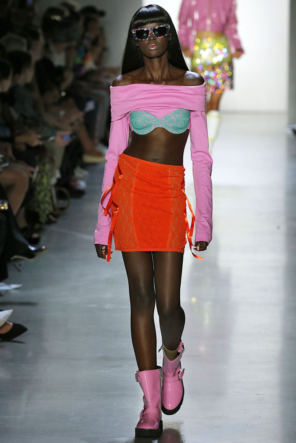 Fashion Week New York Spring/Summer 2019 look 58 from the Jeremy Scott collection womenswear