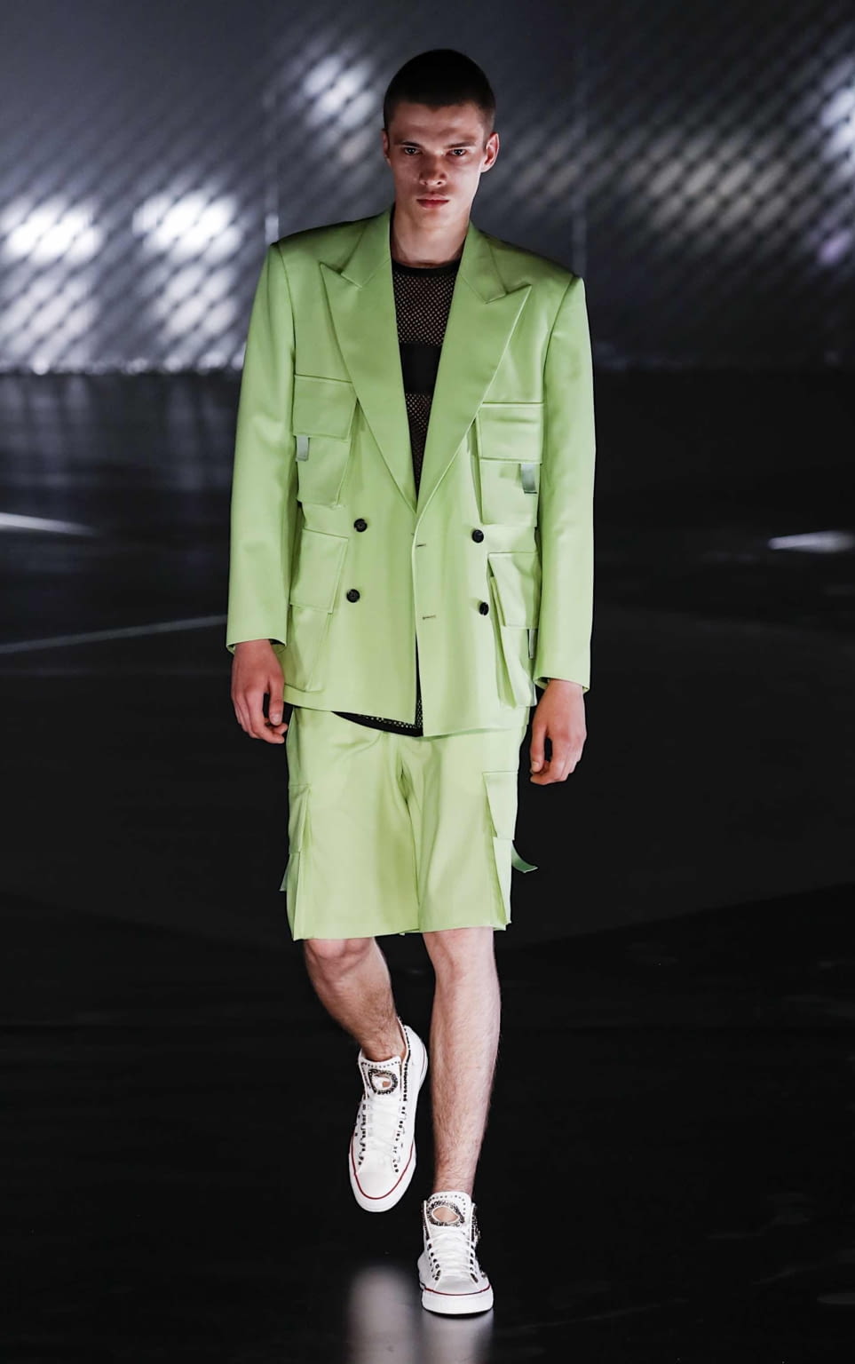 Fashion Week Milan Spring/Summer 2020 look 1 from the John Richmond collection menswear