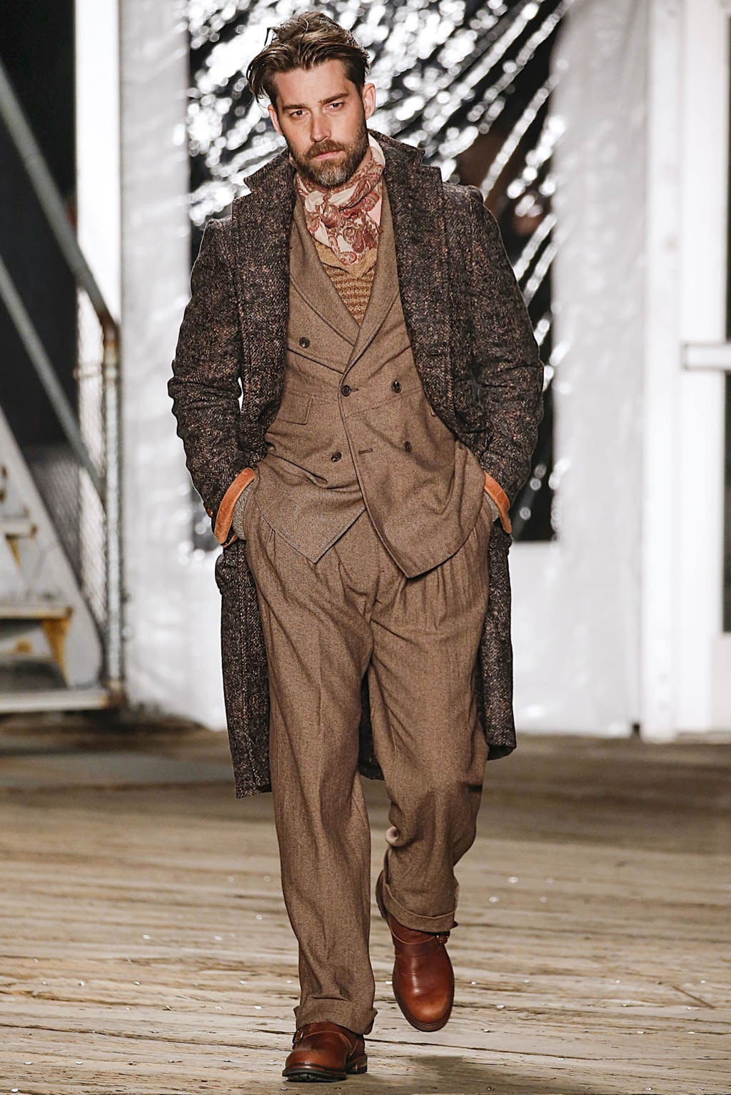 Fashion Week New York Fall/Winter 2019 look 13 from the Joseph Abboud collection 男装