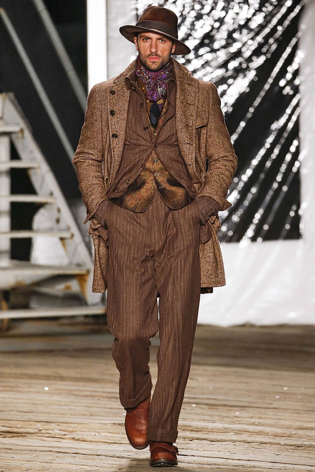Fashion Week New York Fall/Winter 2019 look 29 from the Joseph Abboud collection 男装