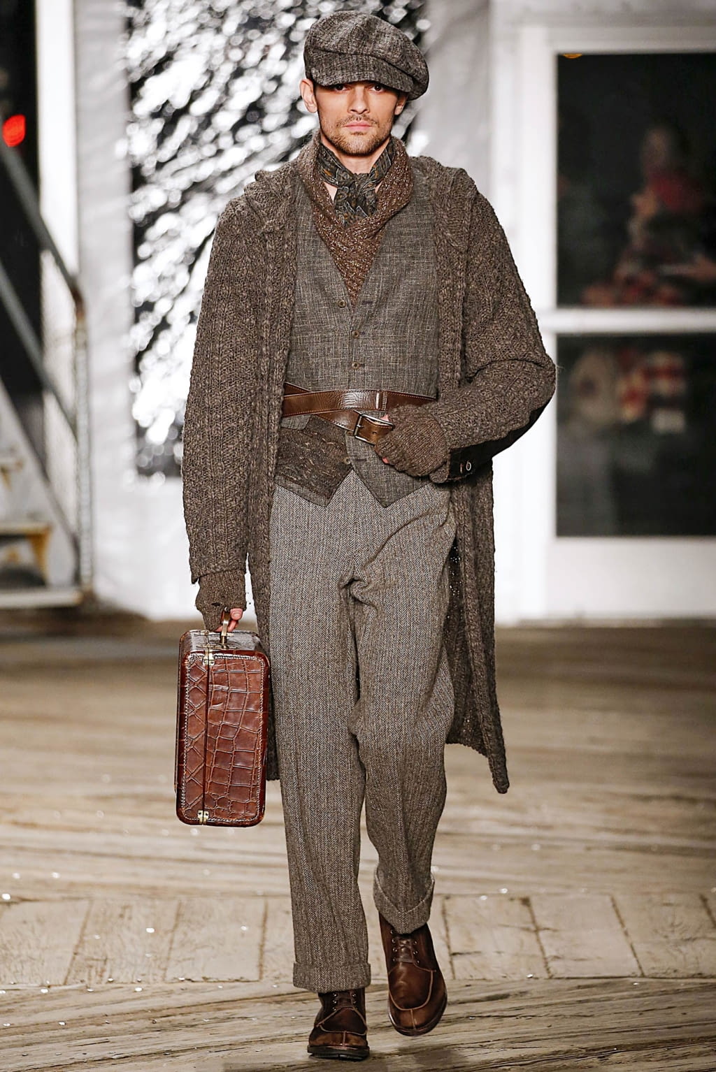 Fashion Week New York Fall/Winter 2019 look 34 from the Joseph Abboud collection 男装