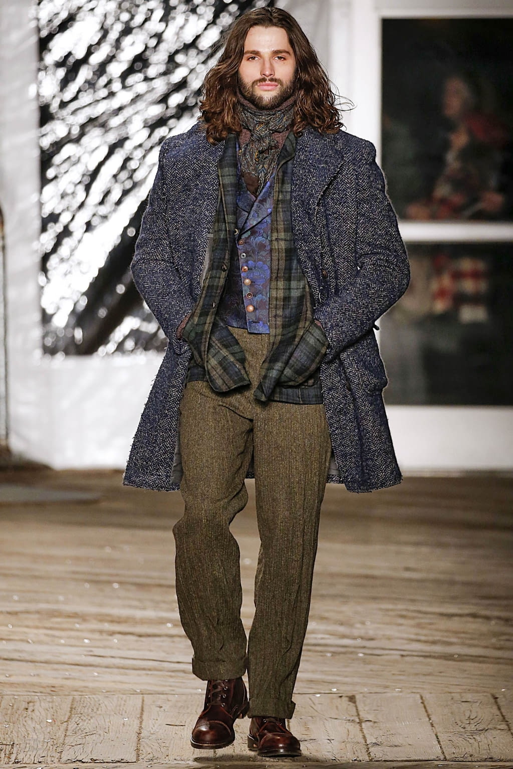 Fashion Week New York Fall/Winter 2019 look 35 from the Joseph Abboud collection 男装