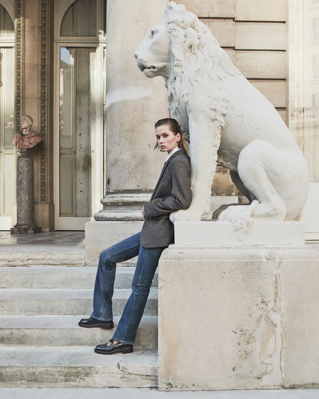 Fashion Week Paris Resort 2025 look 54 from the Christian Louboutin collection womenswear accessories