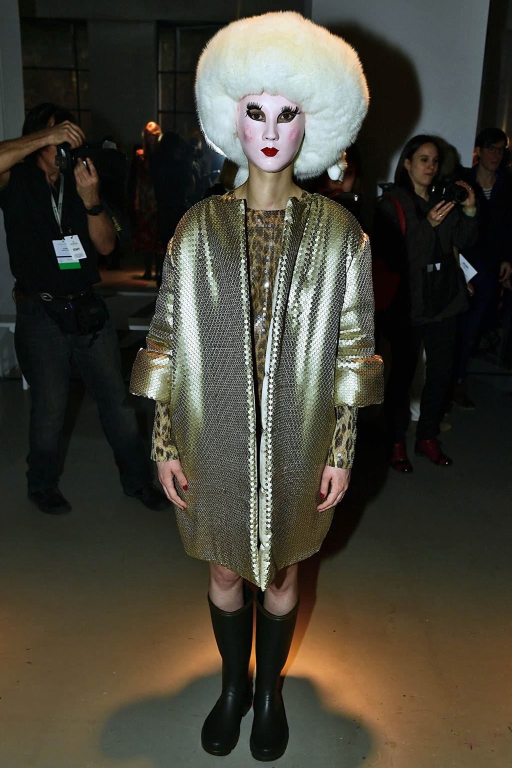 Fashion Week Paris Fall/Winter 2017 look 14 from the Junko Shimada collection 女装