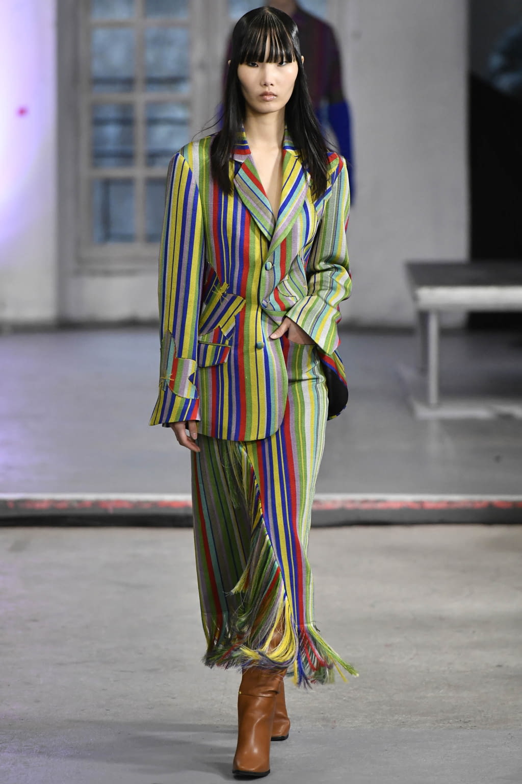 Fashion Week Paris Fall/Winter 2022 look 1 from the Kenneth Ize collection womenswear