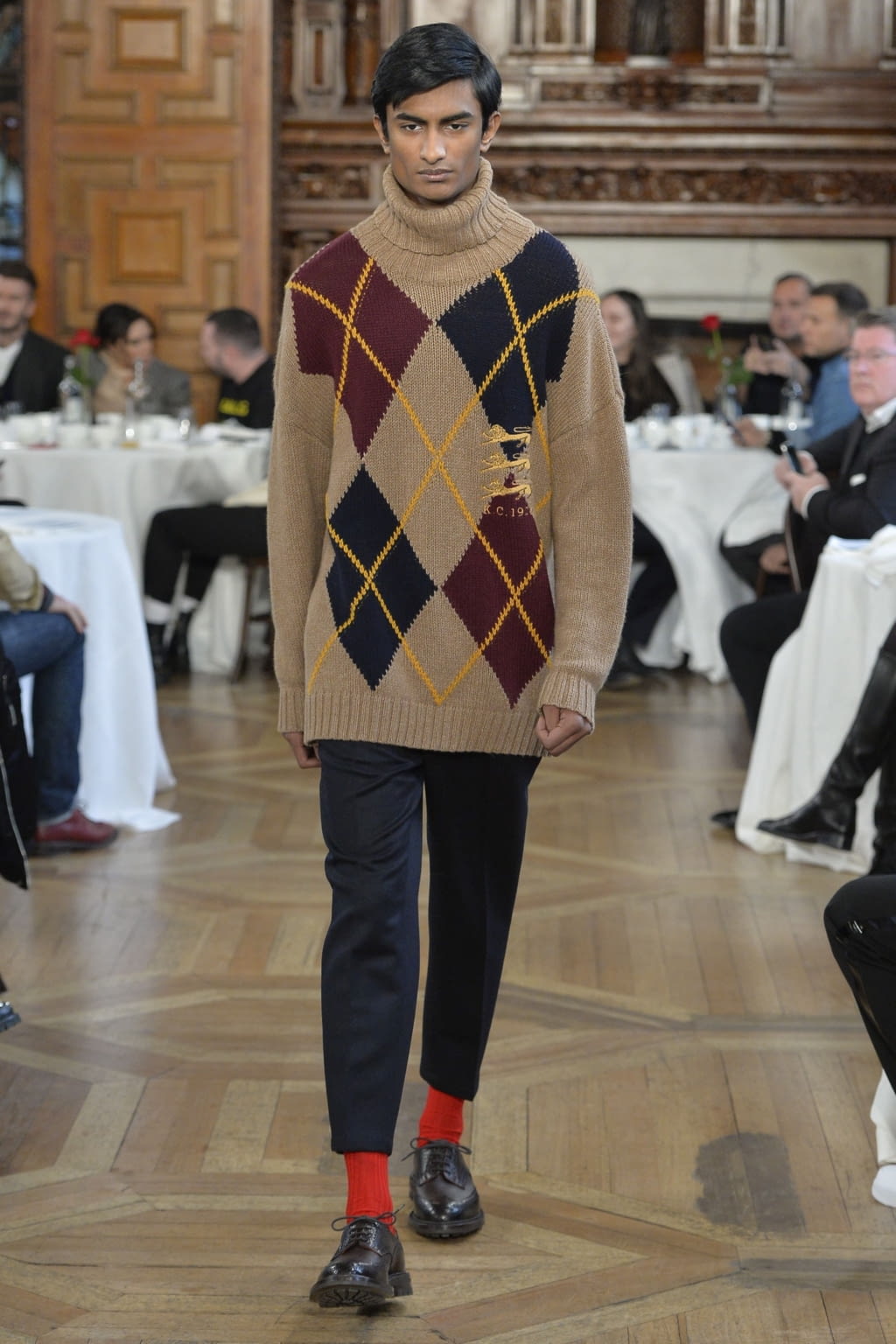 Fashion Week London Fall/Winter 2019 look 6 from the Kent & Curwen collection 男装