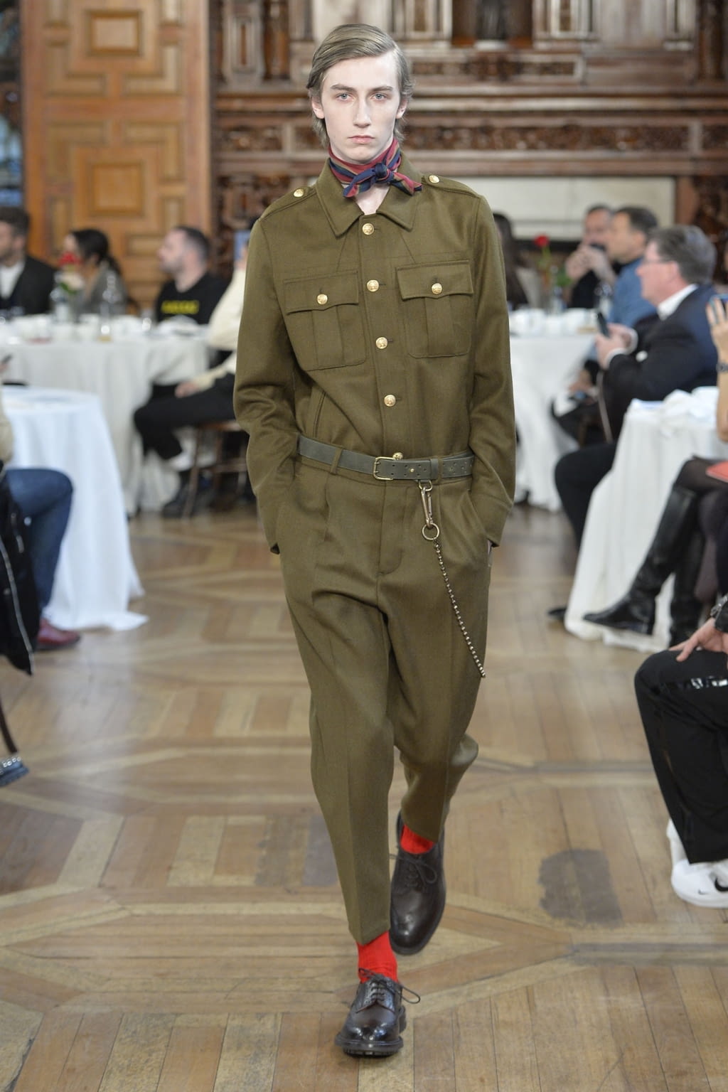 Fashion Week London Fall/Winter 2019 look 8 from the Kent & Curwen collection menswear