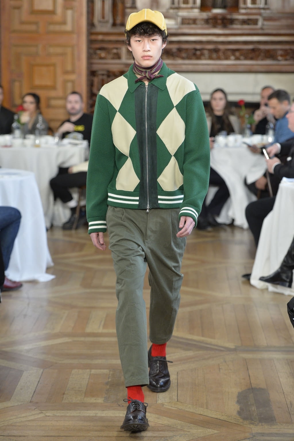 Fashion Week London Fall/Winter 2019 look 10 from the Kent & Curwen collection menswear