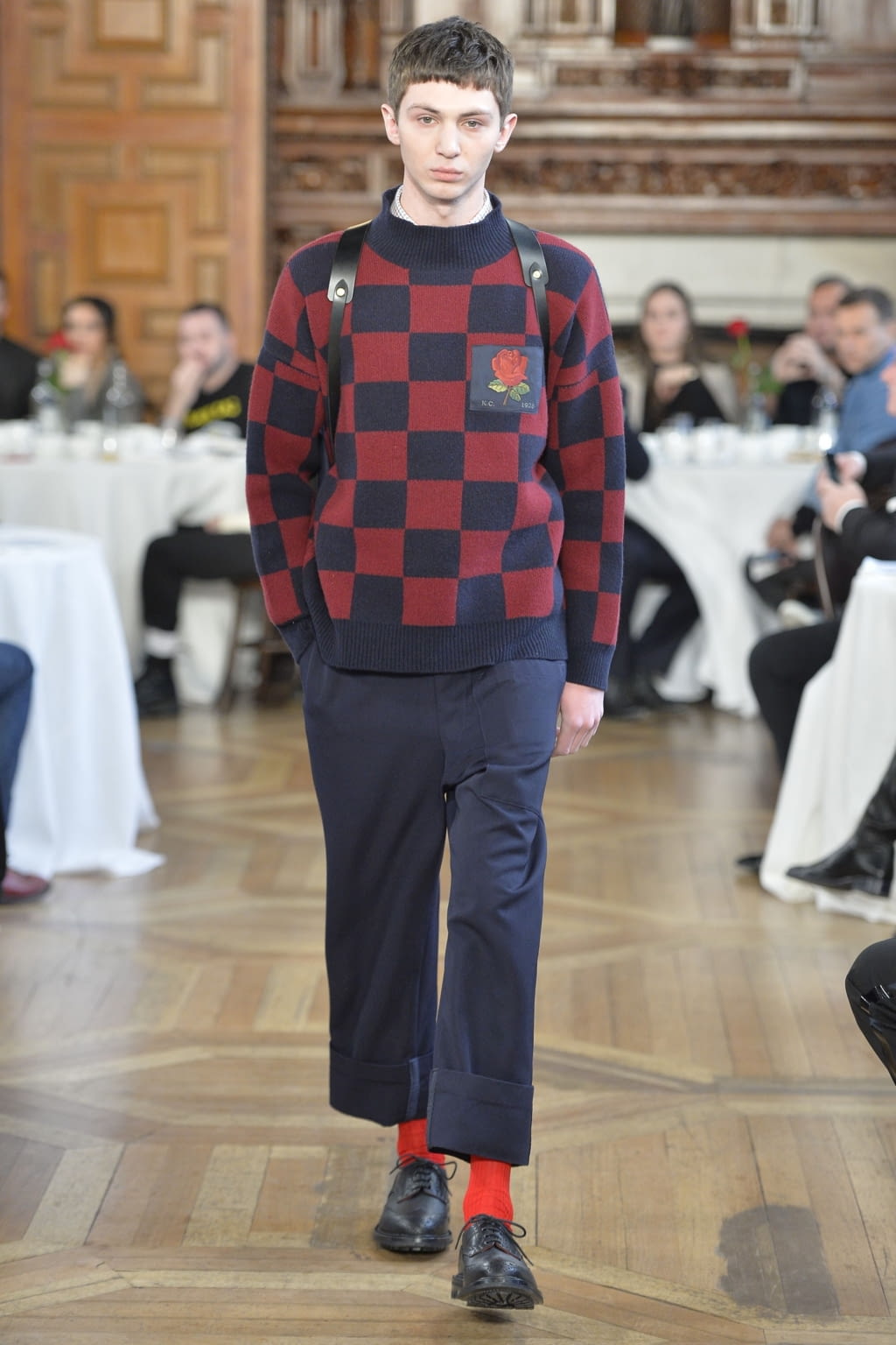 Fashion Week London Fall/Winter 2019 look 15 from the Kent & Curwen collection menswear