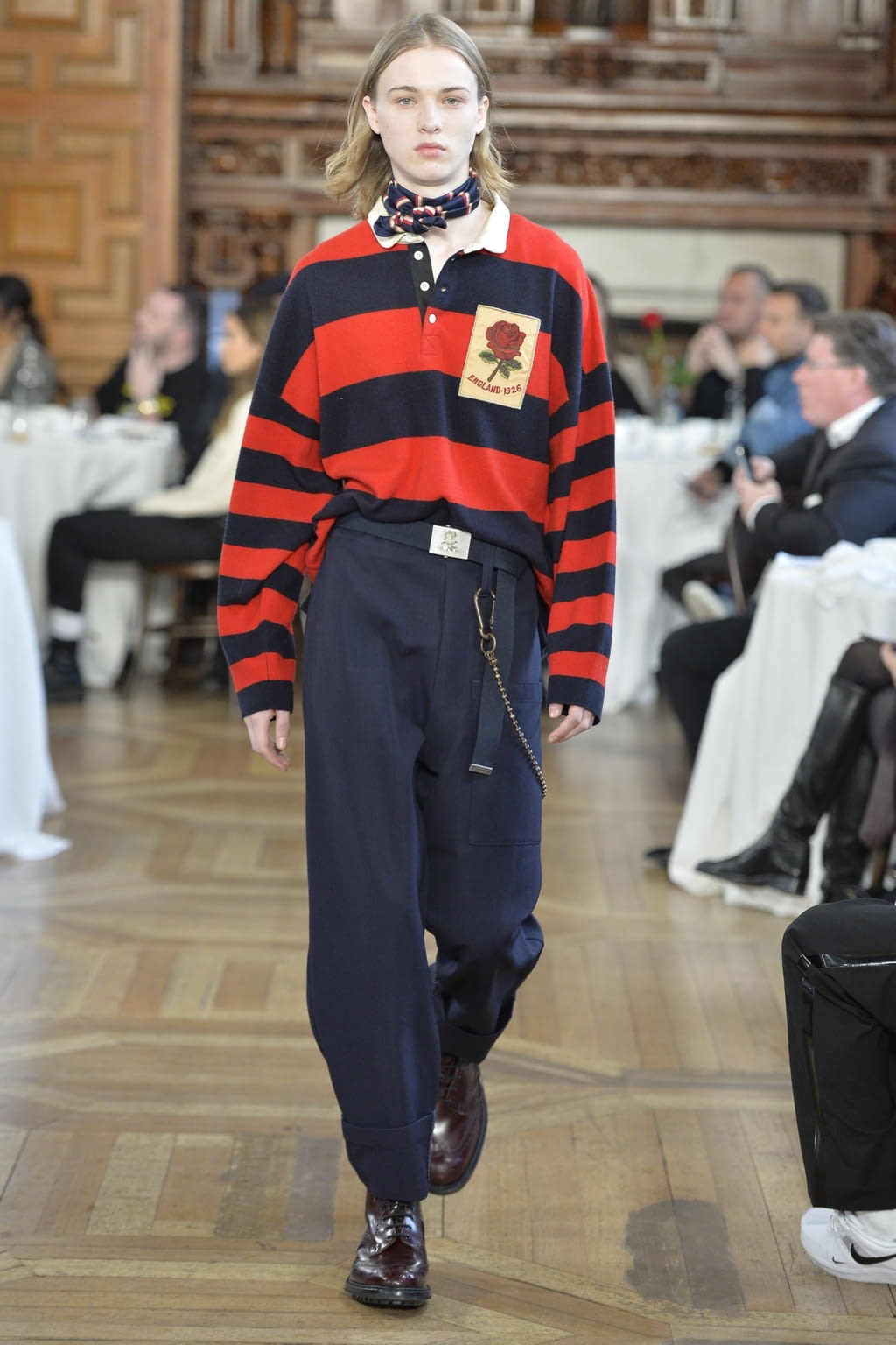 Fashion Week London Fall/Winter 2019 look 22 from the Kent & Curwen collection menswear