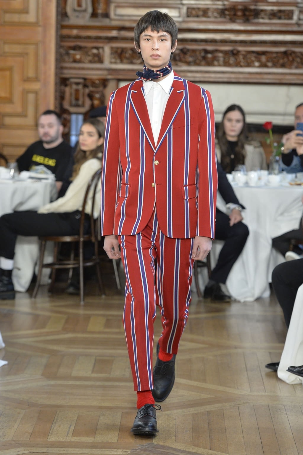 Fashion Week London Fall/Winter 2019 look 25 from the Kent & Curwen collection menswear