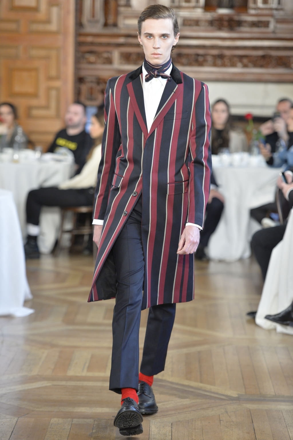 Fashion Week London Fall/Winter 2019 look 30 from the Kent & Curwen collection menswear
