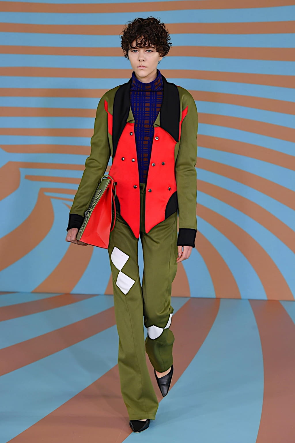 Fashion Week London Fall/Winter 2020 look 9 de la collection Kiko Kostadinov womenswear