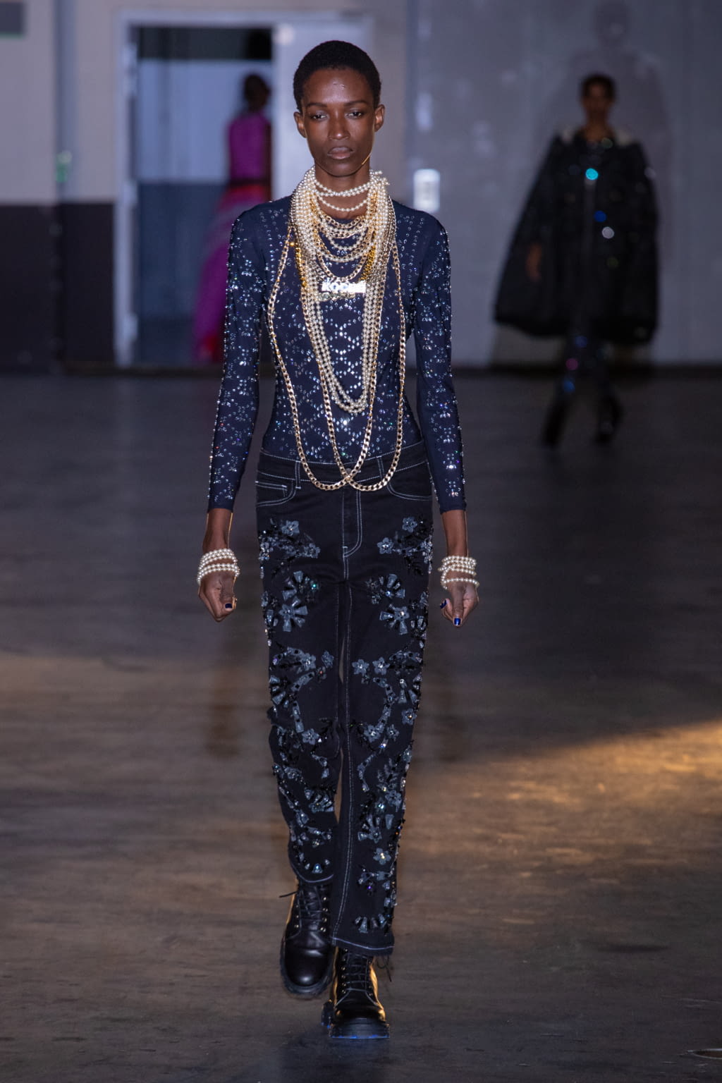 Fashion Week Paris Fall/Winter 2020 look 50 from the Koché collection womenswear