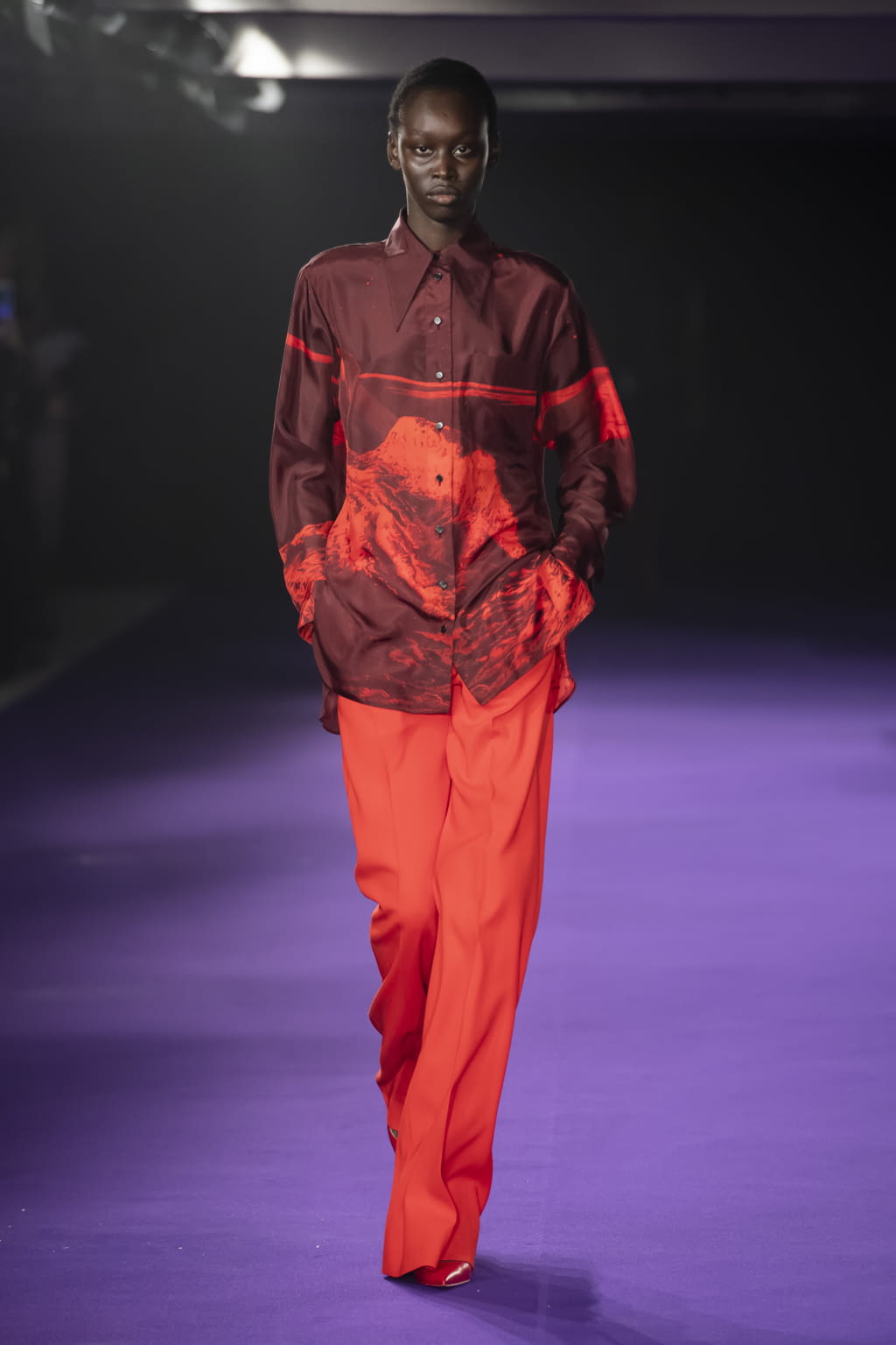 Fashion Week Paris Fall/Winter 2019 look 24 from the KWAIDAN EDITIONS collection 女装