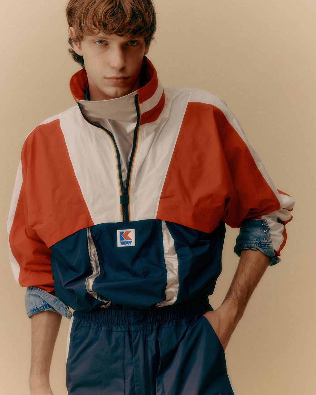 Fashion Week Milan Spring-Summer 2025 look 10 from the K-WAY collection menswear