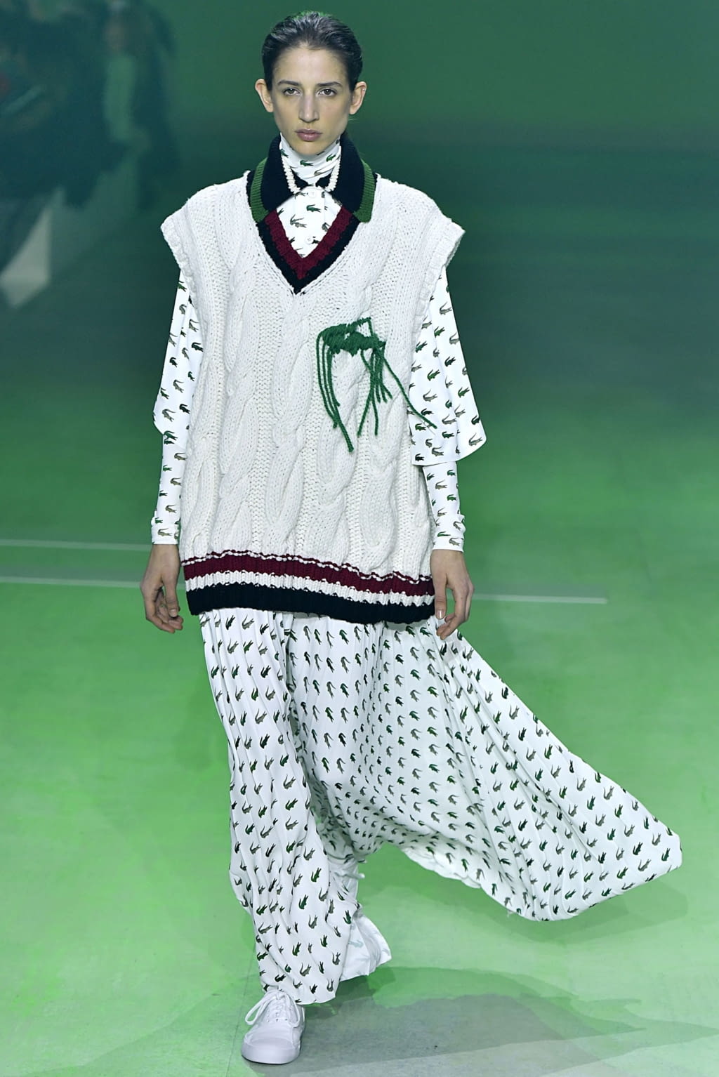 Fashion Week Paris Fall/Winter 2019 look 28 from the Lacoste collection womenswear